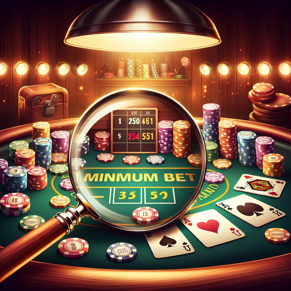 Compreendendo apostas mínimas em jogos de cassino